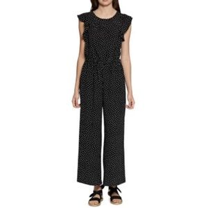 SANCTUARY Black and White Polka Dot Jumpsuit